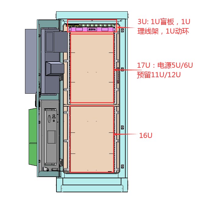 Cabinet Internal Space Cabinet Internal Space